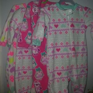 6-9 months footed onesies